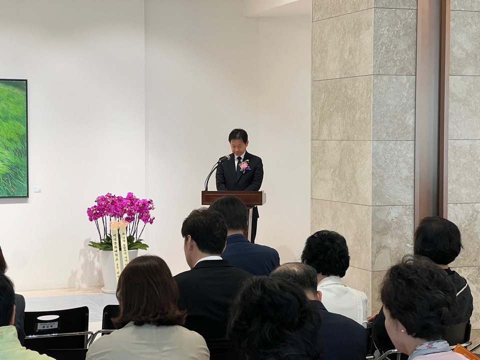 [기독교박물관] 백석학원 설립 50주년 기념 이은순 서예전「빛, 순간에서 영원으로」오프닝 행사 2번째 첨부파일 이미지